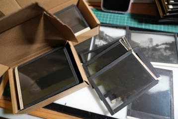 Lumière 34 placas linterna magica 9x12 con imágenes de Tirol, Nieuw