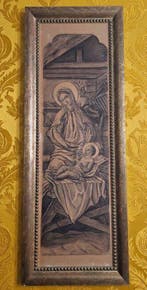 Giovanni Buffa (1871-1954), Ambito di - Natività con Madonna