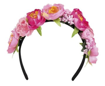 Bloemen Haarband Roze Diadeem, Verzenden