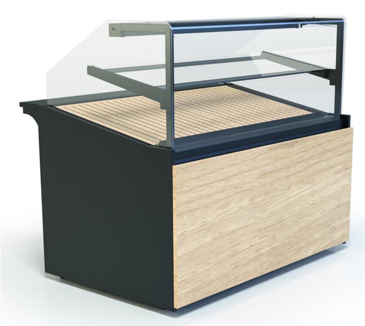 Neutrale Toonbank + Kruimellade | 0.052kW | Zwart/Hout |, Zakelijke goederen, Horeca | Keukenapparatuur, Nieuw in verpakking, Verzenden