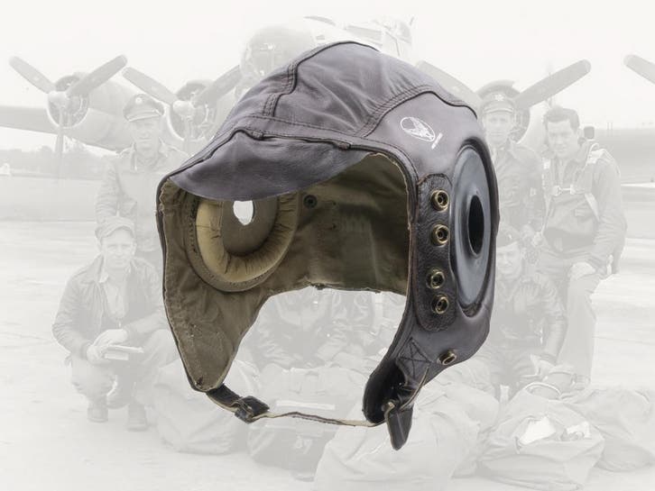 Replica ww2 USAAF Leather Flying Helmet, Collections, Objets militaires | Seconde Guerre mondiale, Enlèvement ou Envoi