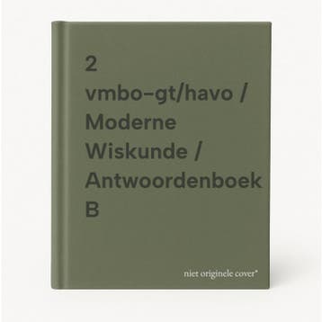 2 vmbo-gt/havo / Moderne Wiskunde / Antwoordenboek B, Boeken, Verzenden, Zo goed als nieuw