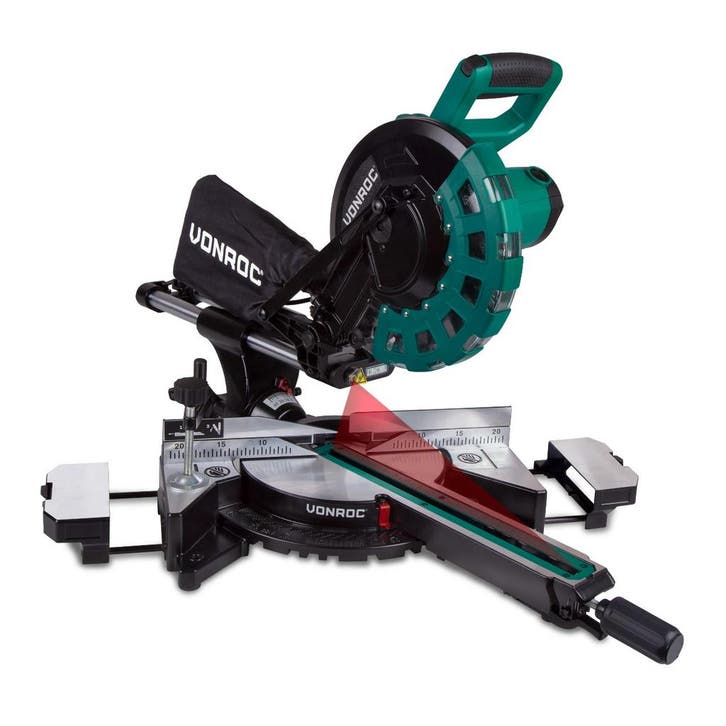 Afkortzaag 2200W - 254mm | Radiaal kap- en verstekzaag met, Bricolage & Construction, Outillage | Scies mécaniques, Envoi