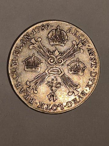 Oostenrijk-Nederland. Joseph II. 1/4 Kronenthaler (1/4
