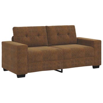 vidaXL Loveseat Bruin 180 cm Kunst Suède Leer, Verzenden, Nieuw