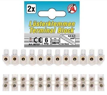 Luster Terminals 4.0mm, 2 stuks van 12 blok, Verzenden, Nieuw