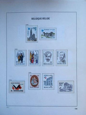 België 1965/1990 - België, Davo-bladen, Safe-bladen en album, Gestempeld