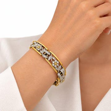 Armband - 18 karaat Witgoud, Simon G. 18K Geel- en Witgoud, Nieuw