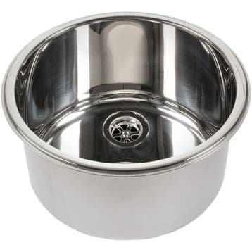 Inbouw Wasbak Rond 295x180mm Rvs, Ophalen of Verzenden, Nieuw