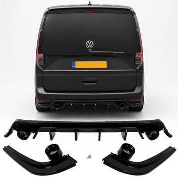 Diffuser | Geschikt voor Volkswagen | Caddy Maxi | LWB | MK5, Auto diversen, Tuning en Styling, Verzenden