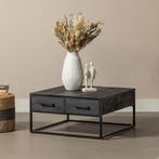 Salontafel Mangohout Fianna 80x80 cm, Huis en Inrichting, Tafels | Salontafels, Verzenden, Nieuw, Industriële meubels, Overige vormen