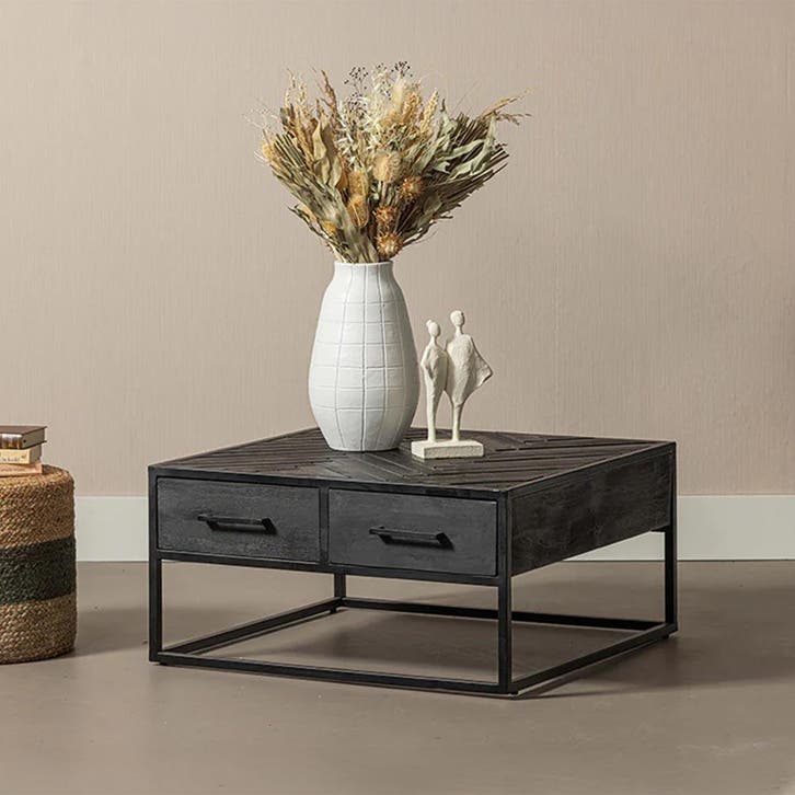 Salontafel Mangohout Fianna 80x80 cm, Maison & Meubles, Tables | Tables de salon, Envoi