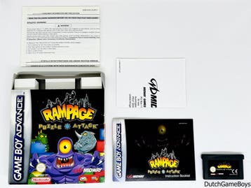 Gameboy Advance / GBA - Rampage - Puzzle Attack + Reg. Card, Verzenden, Gebruikt