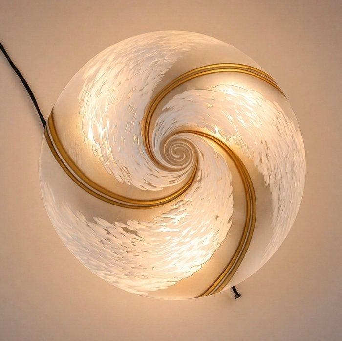 Murano - Plafondlamp - Glas, Messing - XL Murano-stijl, Antiek en Kunst, Kunst | Designobjecten