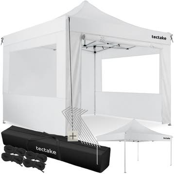 Aluminium opvouwbaar tuinpaviljoen 3 × 3 m met 4 zijwanden, Verzenden
