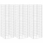 vidaXL Schanskorf plantenbakken 3 st verhoogd 30x30x100 cm, Tuin en Terras, Verzenden, Nieuw