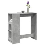 vidaXL Bartafel met rekken 101x40x103,5 cm bewerkt hout, Verzenden, Nieuw