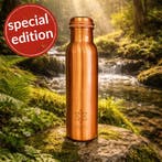 SPECIAL EDITION Puur koperen waterfles ± 950 ml (extra zware, Ophalen of Verzenden, Nieuw