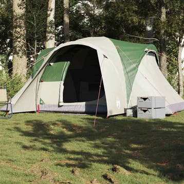 vidaXL Koepeltent 6-persoons waterdicht groen, Verzenden