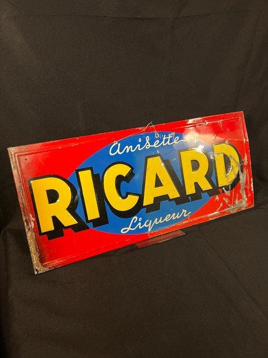 D. Andreis Marseille - Reclamebord - Ricard - Metaal, Antiek en Kunst, Antiek | Wandborden en Tegels
