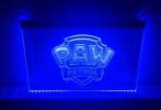 Paw patrol pawpatrol neon bord lamp LED verlichting *BLAUW*, Verzenden