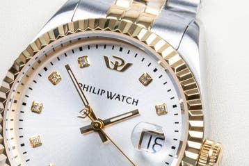 Philip Watch - Caribe Urban - Date - Silver - Diamonds -