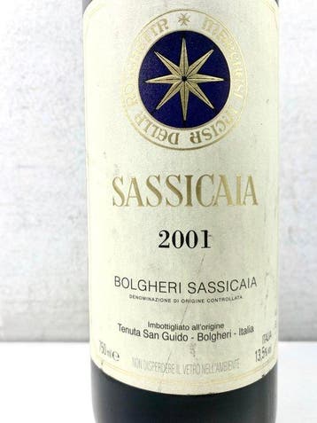 2001 Tenuta San Guido, Sassicaia - Super Tuscans - 1, Verzamelen, Nieuw