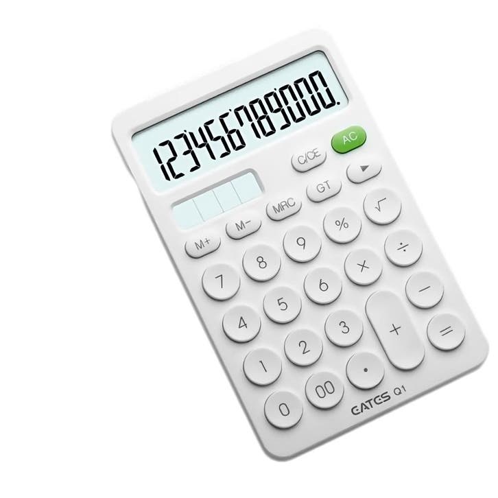 Rekenmachine Met Grote Toetsen - Wit - Kantoor, Verzamelen, Overige Verzamelen, Verzenden