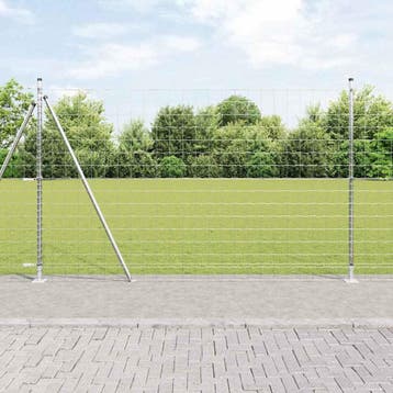 vidaXL Euro-hek met betonnen voetstuk 10 x 1,4 m, Verzenden
