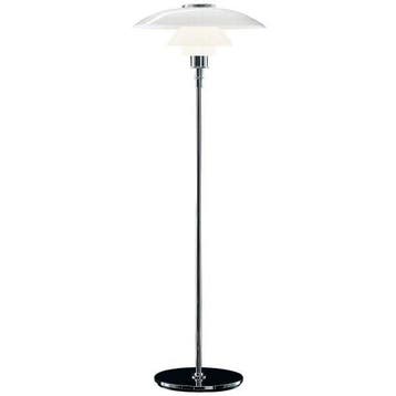 Vloerlamp DPH 3/2 large Chroom glas wit, Verzenden, Nieuw