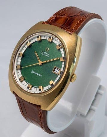 Omega - Vintage Seamaster Automatic - Green Sunburst Dial -, Handtassen en Accessoires, Nieuw