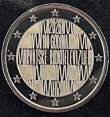 Kroatië. 2 Euro 2026 Croatian Radiotelevision (5 coins)