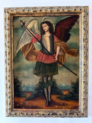 School of Cuzco (XIX-XX) - Saint Michael the Archangel (1 of