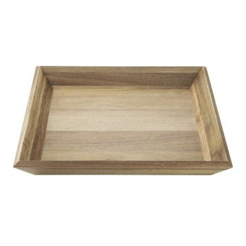Dienblad | Acaciahout | 380x355x50(h)mm Cambro, Verzenden, Nieuw in verpakking