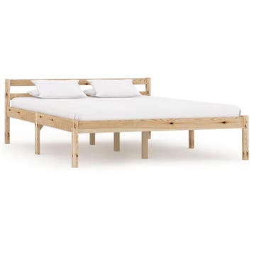 vidaXL Bedframe massief grenenhout 140x200 cm, Verzenden, Nieuw