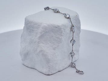 Zonder minimumprijs - Armband - 14 karaat Witgoud - 3.94ct., Nieuw
