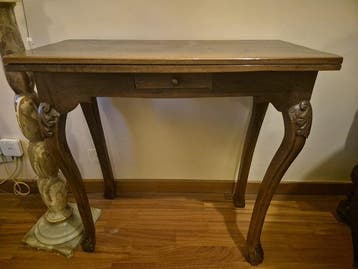 Centre de table - Noyer - Table basse à plateau rabattable