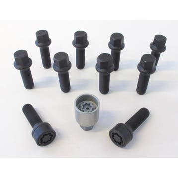 H&R Wielboutenset bolkonisch R14 M14x1.50 - Lengte 31mm - Zw, Auto-onderdelen, Verzenden, Nieuw