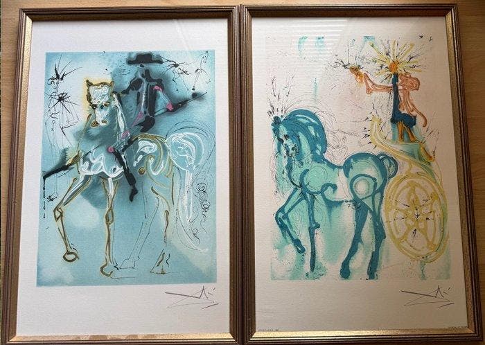 Salvador Dali (1904-1989) - Le Cheval de Triomphe & Le, Antiek en Kunst, Antiek | Overige Antiek