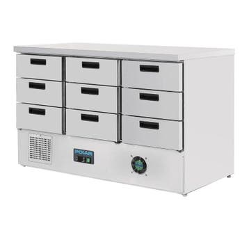 Koelwerkbank | 368L | 9 Laden (1/1 GN) | +2°C/+5°C |, Verzenden, Nieuw in verpakking