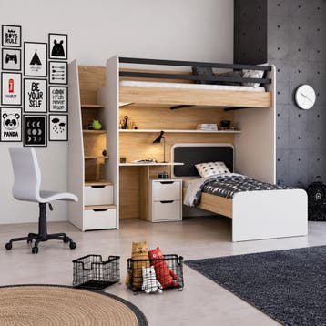 Almila New Options Complete Kinderkamer Set Hoekstapelbed me, Nieuw
