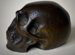 sculptuur, Scultura Memento Mori in Bronzo Raffigurante, Antiquités & Art
