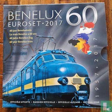 België, Nederland en Luxemburg - Benelux jaarset 2017 60.., Verzenden, Overige waardes, Setje