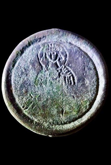 Byzantijns Brons Gewicht - 3 cm (Zonder minimumprijs)