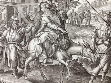 Jan Collaert I (1525/30-1580) - La donna Sunamita si reca da