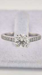 Bague - 14 carats Or blanc - 1.02ct. tw. Diamant (Naturelle), Nieuw