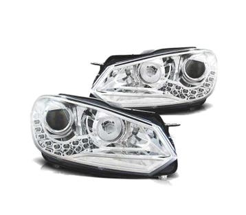 Phares Pour Volkswagen Vw Golf 6 08-12 Daylight Tru Drl Ece-, Verzenden