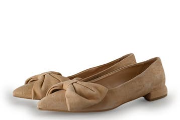 Manfield Ballerinas in maat 38 Beige, Kleding | Dames, Verzenden, Beige, Ballerina's, Manfield