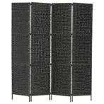 vidaXL Kamerscherm met 4 panelen 154x160 cm waterhyacint, Verzenden, Nieuw