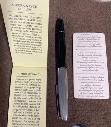 Aurora 88 – Stilografica vintage, pennino oro massiccio 14
